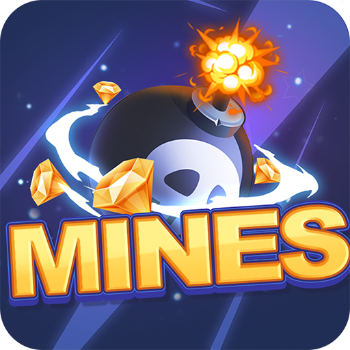 Игровое поле Mines с интерфейсом официального сайта